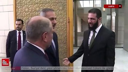 Hakan Fidan, Suriye’deki yeni yönetimin lideri Colani ile görüştü