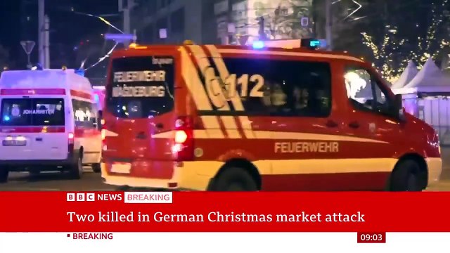 Car hits crowds at German Christmas market, leaving four dead and 68 injured   BBC News