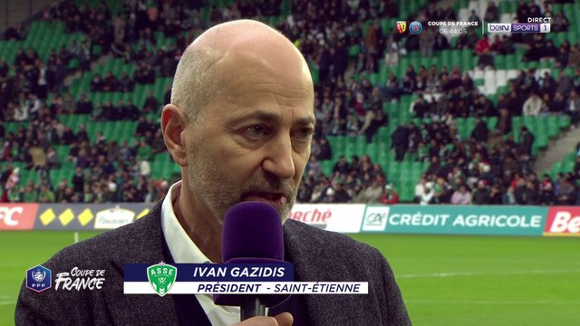 Coupe de France - Ivan Gazidis, président de l'ASSE : Nous avons des responsabilités envers ces supporteurs formidables 🎙 Nous voulons que Saint-Etienne revienne parmi les meilleurs clubs français