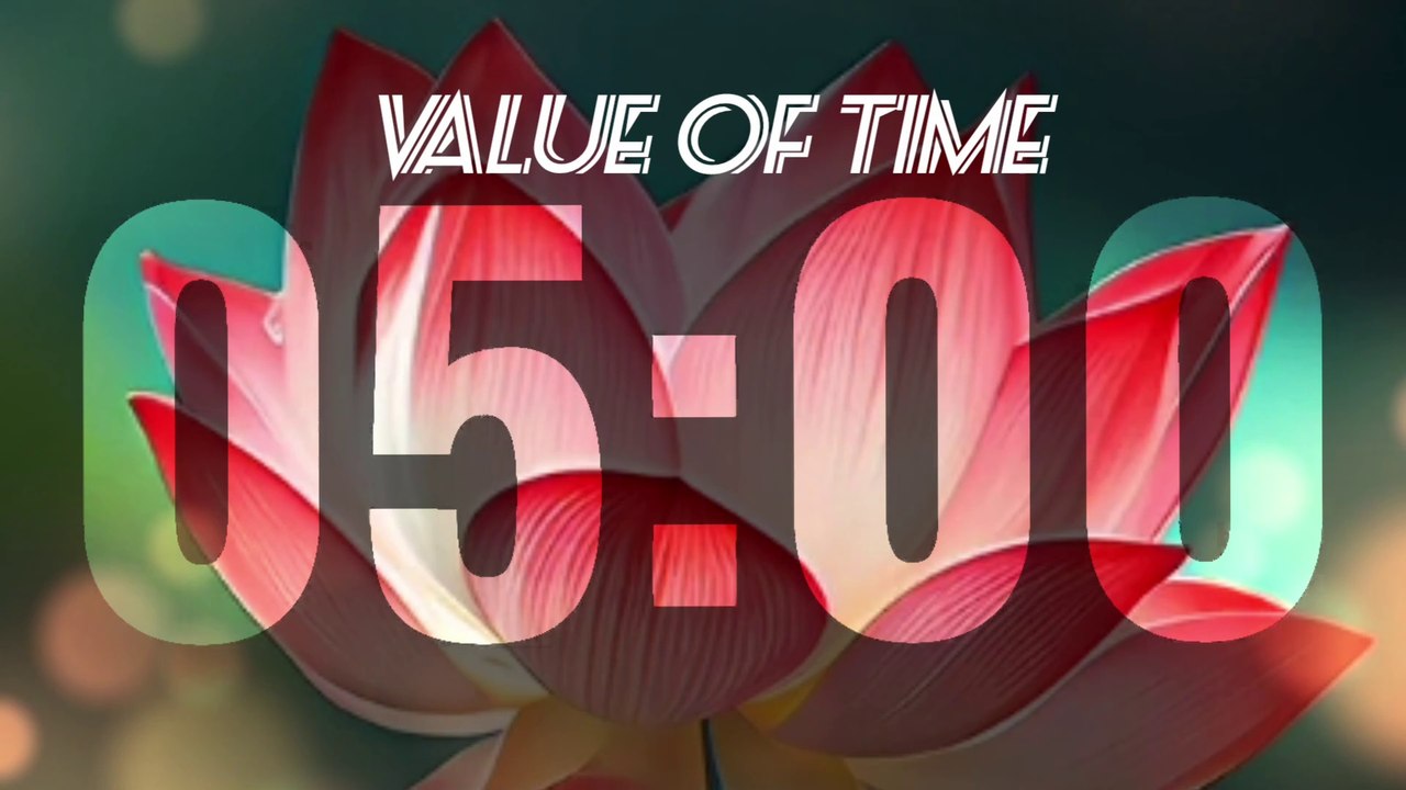 5 Minute Countdown Timer in 4k