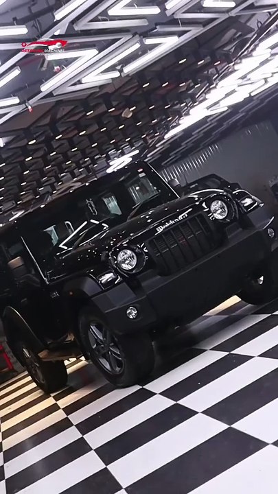 Done Black PPF on Mahindra Thar by Detailing Machines Today