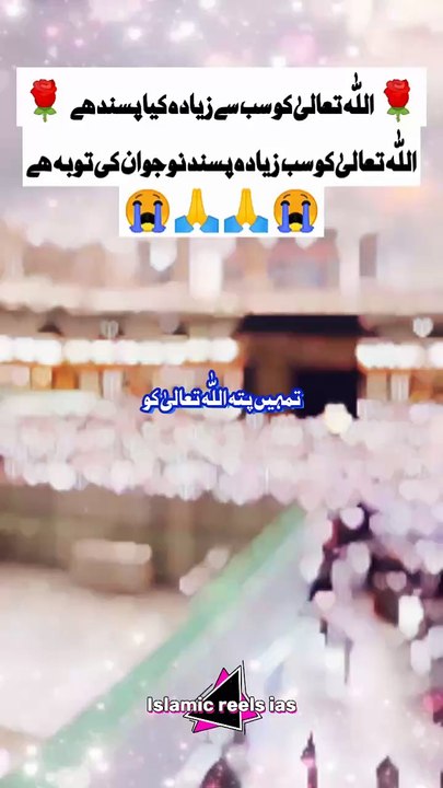 🌹 اللّه تعالیٰ کو سب سے زیادہ پسند نوجوان کی توبہ ھے🌹         #islam #islamicreels_ias #madina #makkah  #viral #virareels #trendingreels #trendingvideos #instgaram #instagramreels #facebook #facebookreels #fypシ #fyp #instalike #like #share #follow #sund