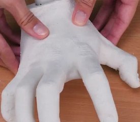 Light in the shadows! Creepy DIY hand lamp idea!