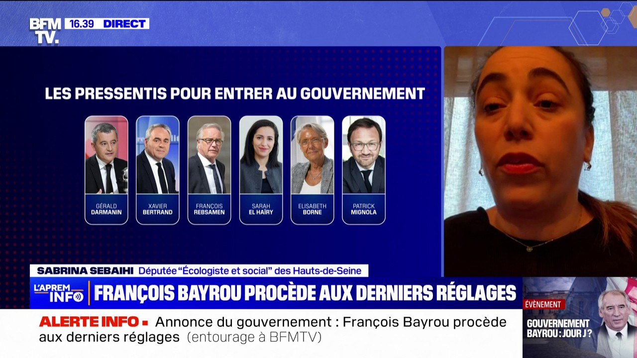 Sabrina Sebaihi (Écologiste et Social): "On rentre dans une phase de marchandage de tapis, où on ne discute plus du tout du fond politique"