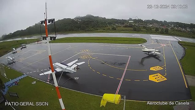 Vídeo mostra avião taxiando momentos antes da queda em Gramado