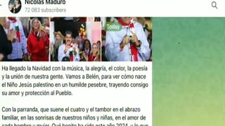 Pdte. Nicolás Maduro envía mensaje de amor y protección a los venezolanos en esta Navidad 2024