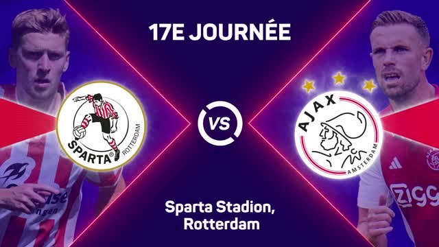 Eredivisie - L'Ajax bat le Sparta Rotterdam et passera les fêtes à la deuxième place