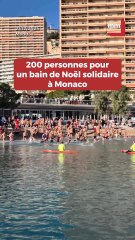 200 personnes pour un bain de Noël solidaire à Monaco