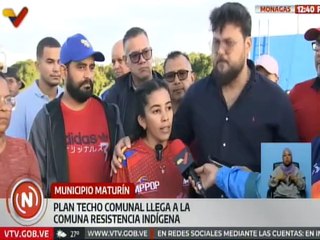 Monagas I Habitantes de la Comuna Resistencia Indígena son beneficiados con el Plan Techo Comunal