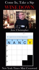 Lets Jump Into the New York Times Sunday MINI Crossword! So Come in, Take a Sip, & Wine Down! Let's Solve This Together! 🍷