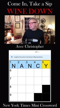 Lets Jump Into the New York Times Sunday MINI Crossword! So Come in, Take a Sip, & Wine Down! Let's Solve This Together! 🍷
