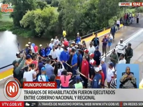 Gobierno Bolivariano entrega rehabilitado el puente de la troncal 19 del estado Apure