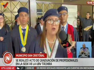 UBV realizó acto de graduación de profesionales en la sede del estado táchira
