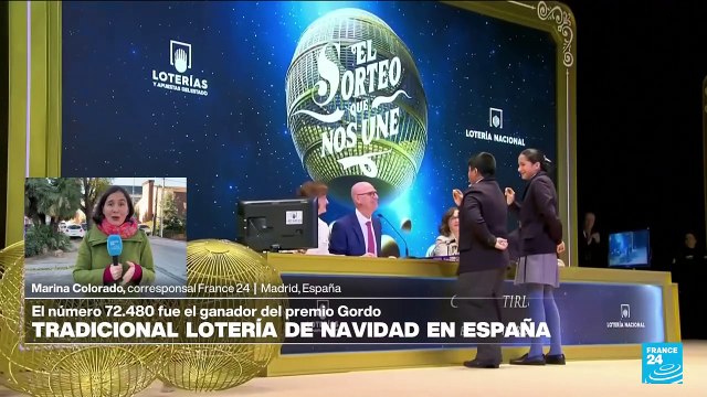 Informe desde Madrid: el número 72.480 se llevó el premio Gordo en Lotería de Navidad de España
