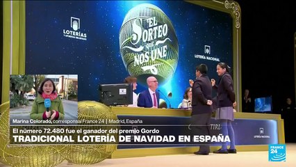 Informe desde Madrid: el número 72.480 se llevó el premio Gordo en Lotería de Navidad de España