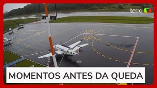 Vídeo mostra o momento da decolagem de avião que caiu em Gramado (RS)