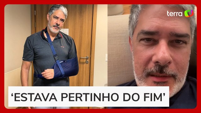 William Bonner quebra o braço após tropeçar durante corrida: ‘Estava todo orgulhosão’