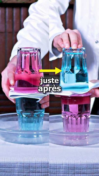 Eau CHAUDE contre Eau FROIDE ! Expérience scientifique ! #science