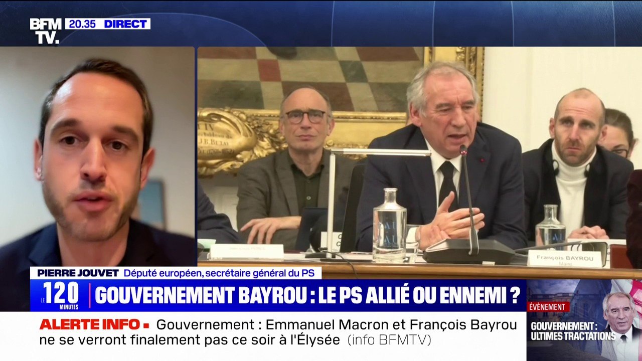 Pierre Jouvet (PS): "François Bayrou n'arrive pas à faire un gouvernement, parce qu'il est dans les mains du Rassemblement national"