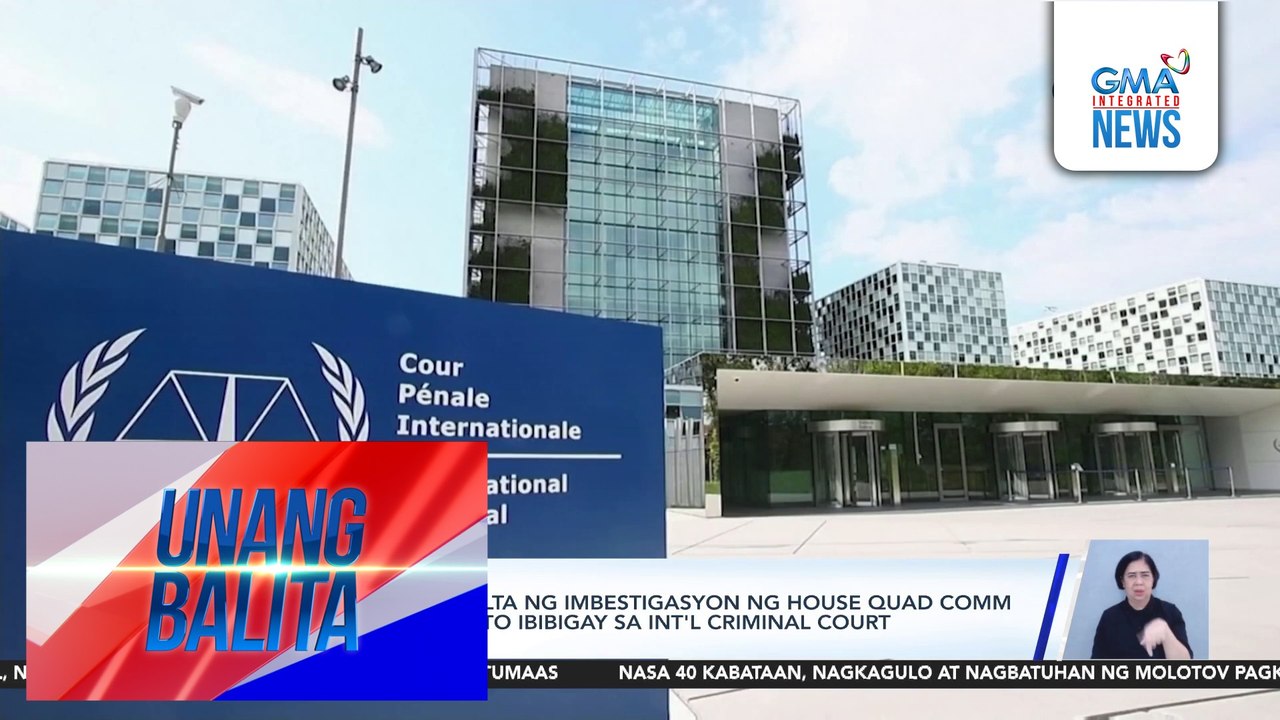 Rep. Barbers sa resulta ng imbestigasyon ng House Quad Comm sa drug war – Hindi ito ibibigay sa Int'l Criminal Court | Unang Balita