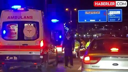 Karabük'te 5 araçlı zincirleme trafik kazası: 3 yaralı