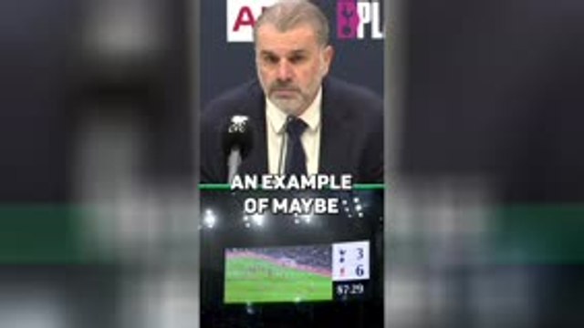 Postecoglou SNAPS at reporter