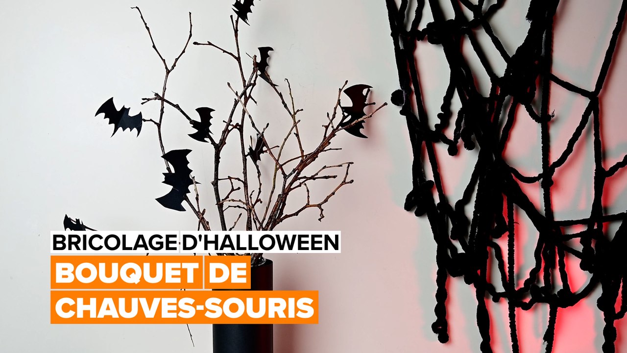 Bricolage d'Halloween : le bouquet de chauves-souris