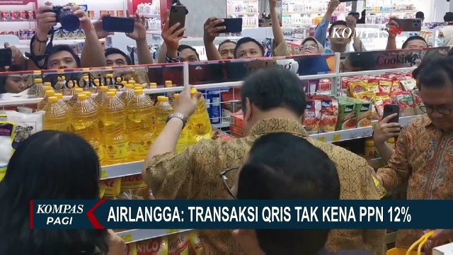 Soal QRIS & E-toll Dikenakan Pajak, Airlangga: Tak Kena PPN 12 Persen | SERIAL HARGA NAIK
