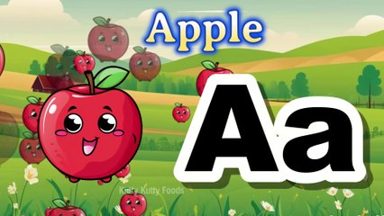 ABCD learning, A for apple, B for ball | Phonics song & kids rhymes