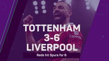 Liverpool hit Spurs for six in Premier League classic - Data Review