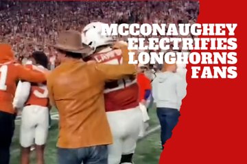 Matthew Mcconaughey's game-day passion has Texas Longhorns fans buzzing