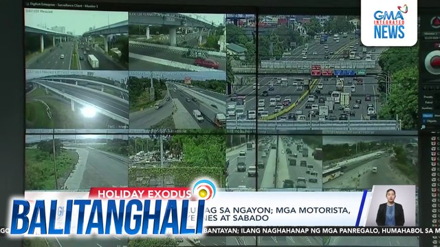 Trapiko sa SLEX, maluwag sa ngayon; Mga motorista, dumagsa nitong Biyernes at Sabado | Balitanghali