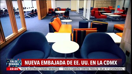 Así luce por dentro la nueva embajada de Estados Unidos en México