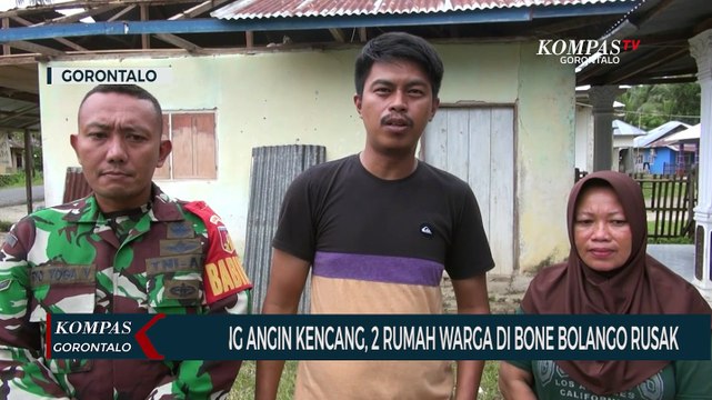 Diterjang angin kencang, 2 Atap rumah warga di Bone Bolango Rusak