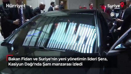 Dışişleri Bakanı Hakan Fidan ile Eş-Şera Kasiyun Dağı'nda çay içti
