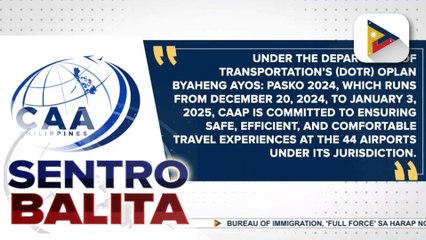 CAAP, handa din sa dagsa ng mga biyahero ngayong holiday season