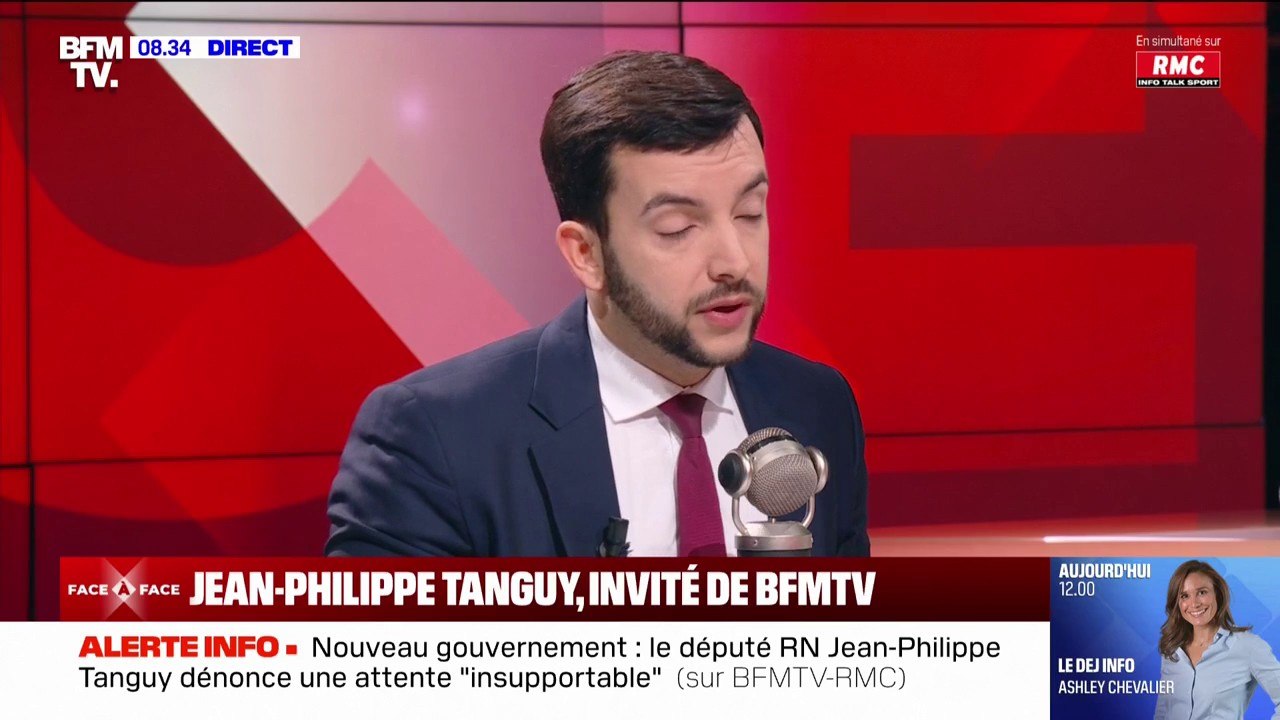 Gouvernement Bayrou: "On est mis en vacances forcées jusqu'au 14 janvier", déplore Jean-Philippe Tanguy (RN)