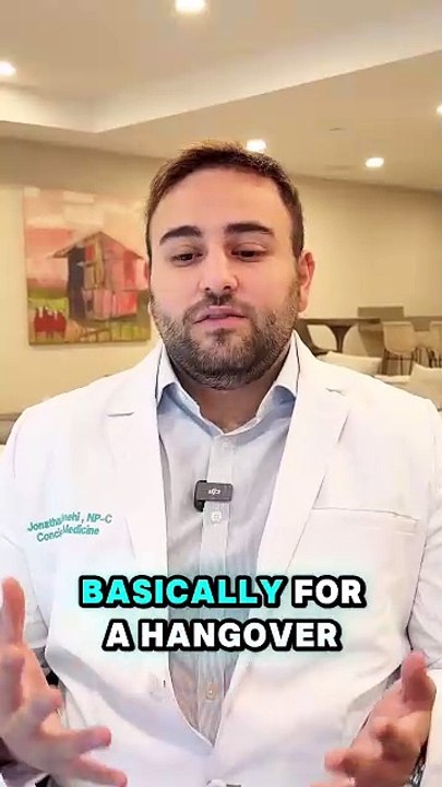 How does Iv therapy help with hangover?