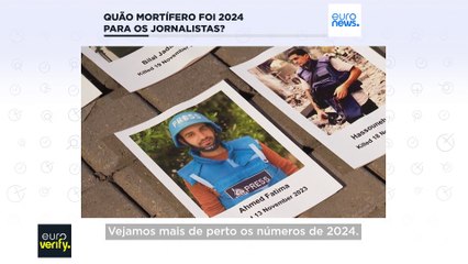 Verificação dos factos: quão mortífero foi 2024 para os jornalistas?
