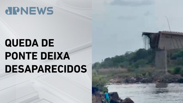Vídeo mostra momento em que ponte entre Tocantins e Maranhão desaba