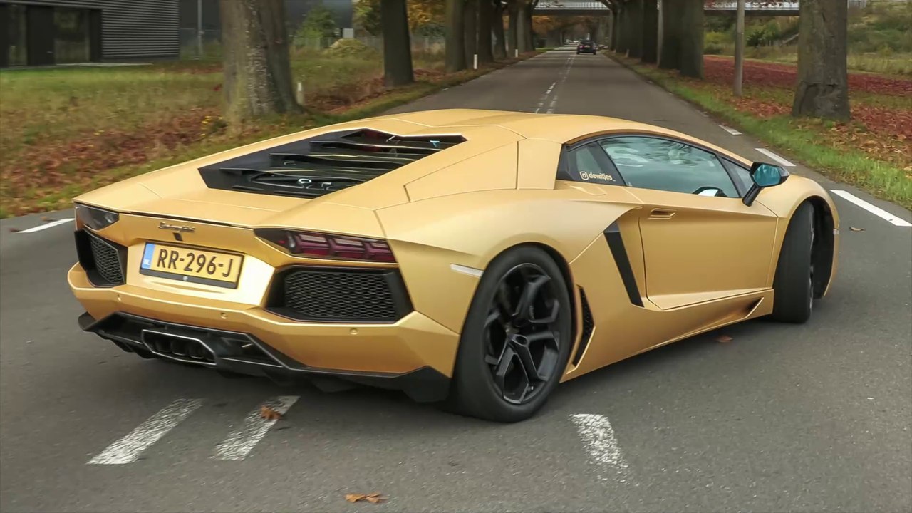 Lamborghini Aventador with Capristo Exhaust - HUGE Flames & Accelerations !