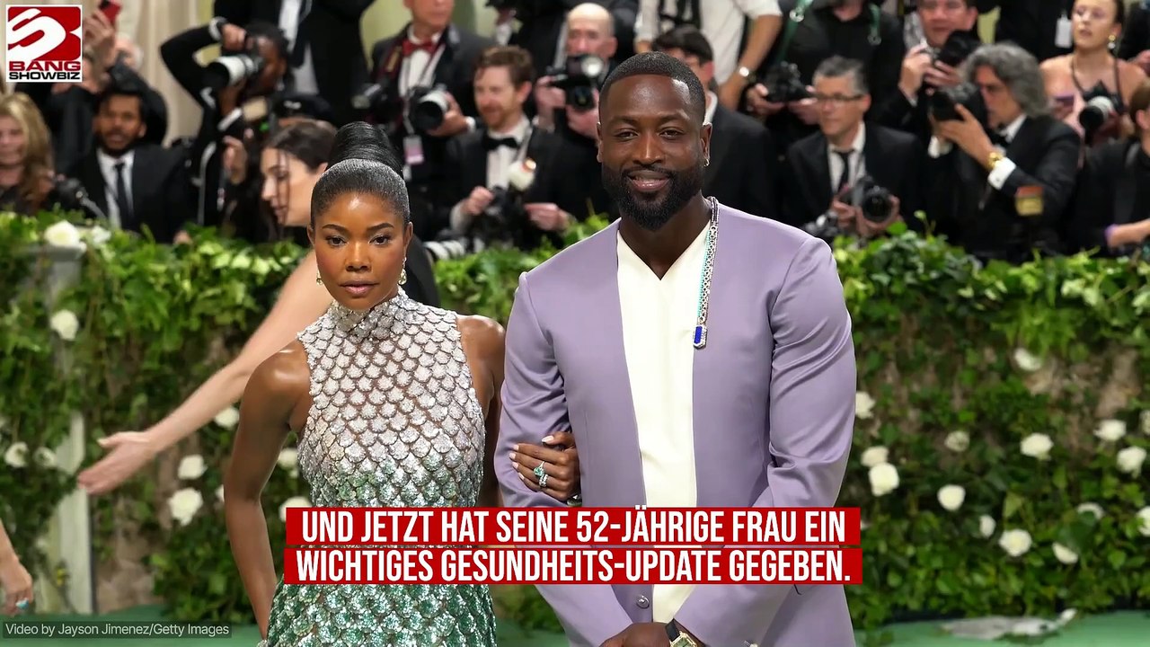 Gabrielle union: ehemann dwyane wade ist krebsfrei