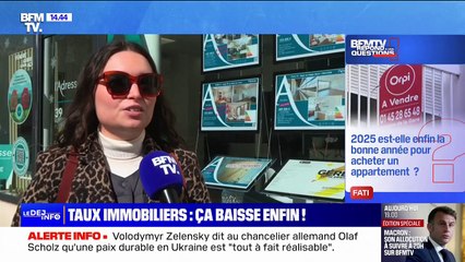 Les taux immobiliers repartent à la baisse