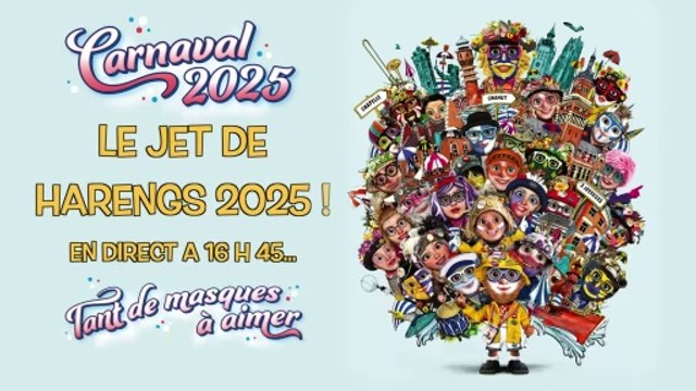 Replay : Le jet de harengs du carnaval de Dunkerque 2025 !