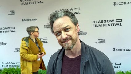 James McAvoy on the red carpet at Glasgow Film Festival