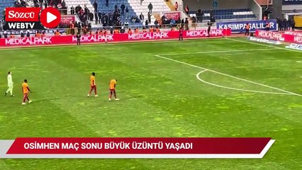 Osimhen maç sonu büyük üzüntü yaşadı