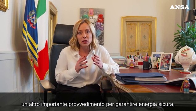 Meloni: Ddl sul nucleare per l'indipendenza strategica