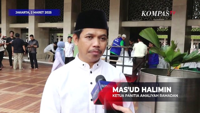 Inilah Suasana Masjid Istiqlal di Hari Kedua Bulan Ramadan: Bagikan 6500 Nasi Buka Puasa