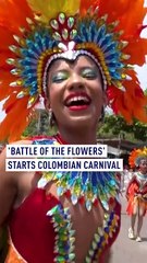'Battle of the Flowers' starts Colombian carnival