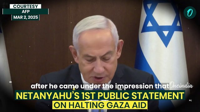 Netanyahu's Fiery Ultimatum To Hamas After Halting Gaza Aid; 'Release All Our Hostages Or...'| Video